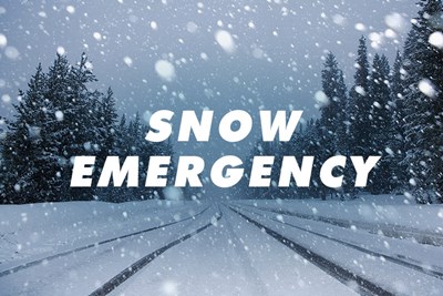 Snow Emergency Declared 1/28/22